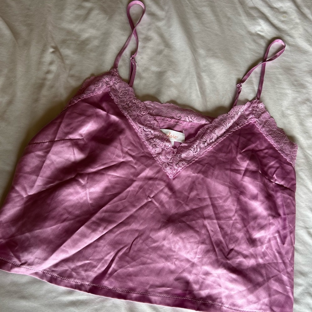 Colsie Pink Lace Camisole